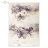 dekoracyjne wzory, motywy kwiatowe, bukiet kwiatów, Ogród Muz, Garden of Muses * Mulberry decoupage paper FPA1005, decorative patterns, floral motifs, bouquet of flowers, Garden of Muses *Seria Garden of Muses